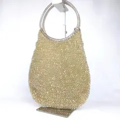 ANTEPRIMA ワイヤーバッグ ハンドバッグ ラウンド型 ゴールド