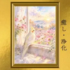 オカメインコ 健康運・安心運・回復運上昇 開運アート 風水 スピリチュアル