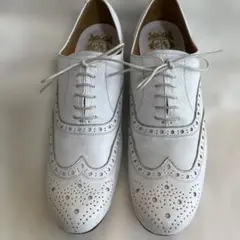 chausser ウィングチップ レザーシューズ ホワイト 37のサムネイル