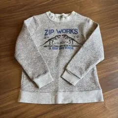 ZIP WORKS 恐竜プリント トレーナー 100cm