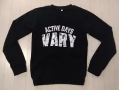 ブラック プリント トレーナー 150cm