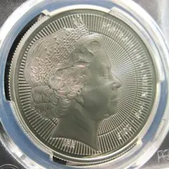 2026 イギリス 5ポンド 銀貨 PCGS 最高鑑定 エリザベス女王 第五肖像