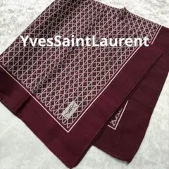YvesSaintLaurent イヴサンローラン　ハンカチ　えんじのサムネイル