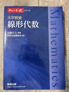 9/17までの価格　即日発送可　大学教養 線形代数　チャート式