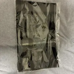 COMME CA MEN ウール チェックマフラー　フリンジ付　新品未使用