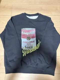 SHEINスープ缶 プリント スウェット トレーナー