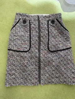 Rirandture ツイードミニスカート マルチカラー