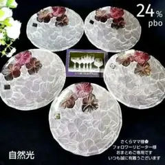 新品　HOYAクリスタルガラス　24％pbO　銘々皿オーバル楕円皿　レリーフ５枚