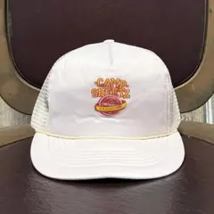 アメリカ古着　メッシュキャップ　企業　ホワイト　トラッカー　90年代 白