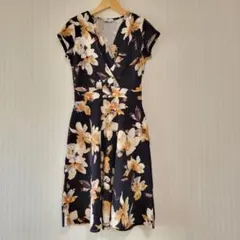 エジェリー　EGERIE ワンピース　M　ラップデザインひざ丈