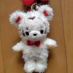 ディズニー　ミニークチュール　アイラブミッキー　ぬいぐるみ　キーホルダー　レトロ