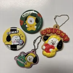 BT21のキャラクター「CHIMMY」のくら寿司コラボ　缶バッチとキーホルダー