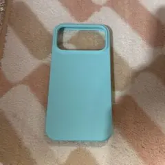 iPhone用 シリコンケース ライトブルー
