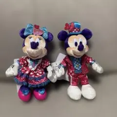ミニー パルパルーザ ミニー＆ミッキー ぬいぐるみバッジ　タグ付き