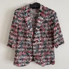 PAUL SMITH ポールスミス　テーラードジャケット 総柄 ピンク M 派手 PAUL SMITH ポールスミス テーラードジャケット 総柄 ピンク M 派手