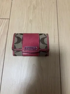 coach キーケース ピンク ベージュ