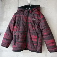Under Armour フード付きジャケット 赤黒　110