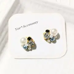 S-280　ハンドメイド☆ビジューピアス／イヤリング