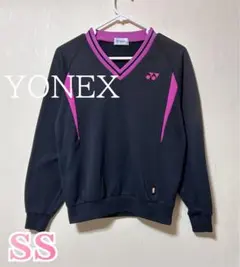 ★ヨネックス YONEX Vネック トレーナー SSサイズ 黒 ヒートカプセル★