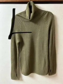 ユニクロU 3dメリノブレンドタートルネックセーター L