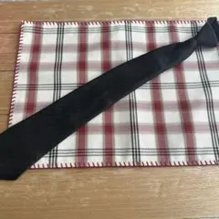 メンズ ネクタイ ブラック 格子柄