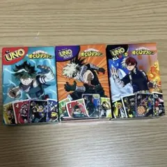 UNO 僕のヒーローアカデミア 3パックセット マクドナルド ハッピーセット
