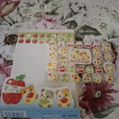 平成　レトロ　ハムスター　PoteHamu　メモ帳　シール　2001年　当時もの