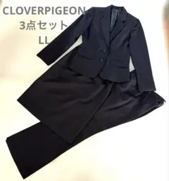 【美品】【13AR】CLOVERPIGEON スーツ3点セット 洗える　黒　就活