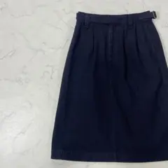 MARGARET HOWELL 日本製 切替 ワントーン ひざ丈 スカート Ⅱ