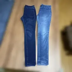 UNIQLO スキニーレギンスパンツ　M ２枚セット　ユニクロ　レギパン