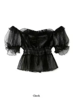 Snidel スナイデル ギャザーフリルオフショルブラウス