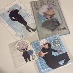 呪術廻戦　五条悟　カード、ステッカー、コースターセット