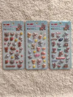 トムとジェリー　ぷくぷくシール　3種セット