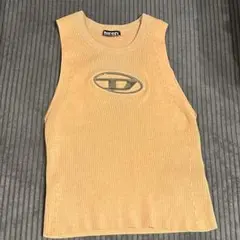 DIESEL リブ編みタンクトップ Lサイズ