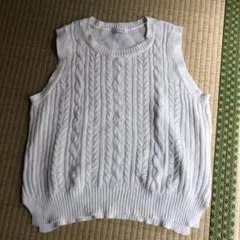 OLIVE des OLIVE ニットベスト Mサイズ ホワイト