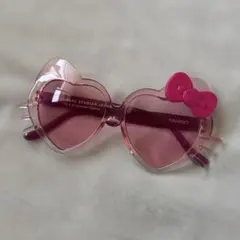 ハート型ピンクサングラス ハローキティー