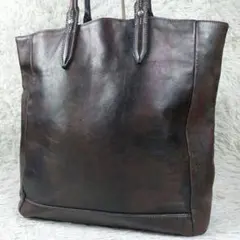 アニアリ オールレザー ビジネス 大容量 ゴールド金具 カモフラ柄 トートバッグ