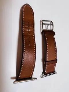 美品 HERMES Apple Watch バンド レザー ボルドー - メルカリ