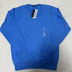タグ付き　ユニクロ　ウォッシャブル　コットン　　Vネックセーター　M 春