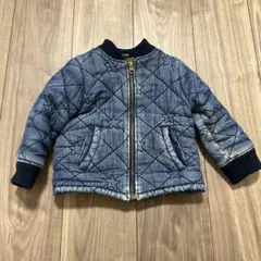 【最終価格】プティマイン　アウター　デニム　可愛い 90cm 暖かい　冬