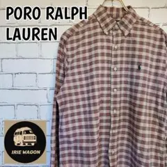 ポロラルフローレン刺繍ロゴ人気CLASSIC FITチェックシャツ