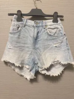 ZARA KIDS デニムショートパンツ ダメージ加工