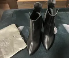 GIUSEPPE ZANOTTI サイドゴア ヒール ショート ブーツ 37のサムネイル