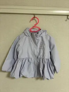 petit main 撥水加工 ペプラムウィンドブレーカー 90cm