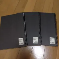 新品☆無印良品 ダブルリングノート B5 無地 3冊セットのサムネイル