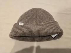 LES DEUX 100%ウール ブラウン ニット帽