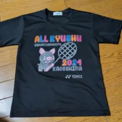 YONEX 九州大会 2021 記念Tシャツ　J140 黒