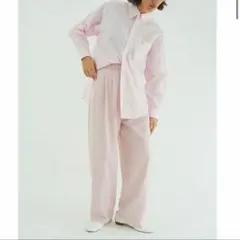 CLANE BASIC TUCK PANTS PINK サイズ1 - メルカリ