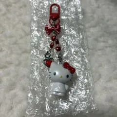 【匿名配送】ハローキティシークレットキーホルダー ミニチュアキルト　赤