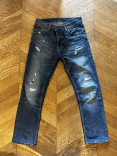 ヌーディージーンズ　ダメージ加工 Thin Finn